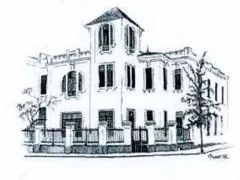Sketch of Raúl Porras house in Miraflores
