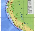 Seismicity Map for Peru