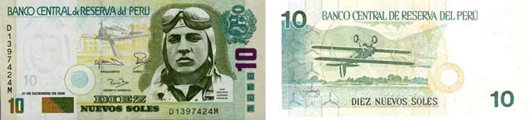 10 nuevos soles banknote peru 1991 - 2006