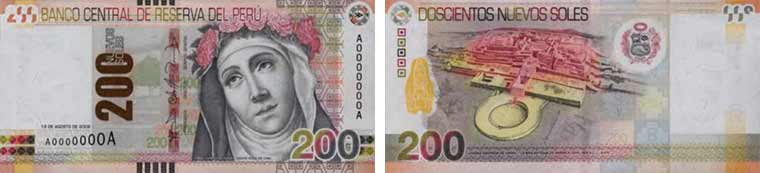 200 nuevos soles banknote peru 2009 - 2016