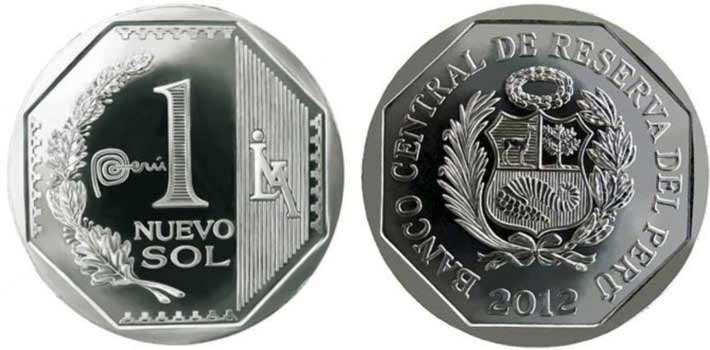 1 peruvian nuevo sol coin 2011 - 2015