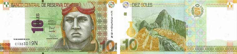 10 soles banknote peru since 2016