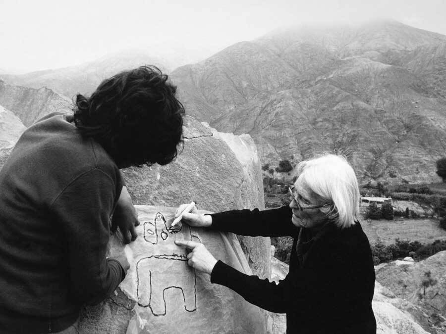 Maria Reiche in Nazca Peru