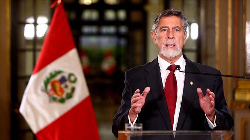 Peruvian President Francisco Sagasti