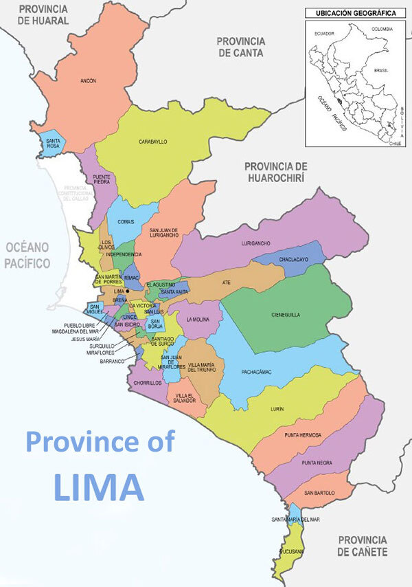 Map of Lima 