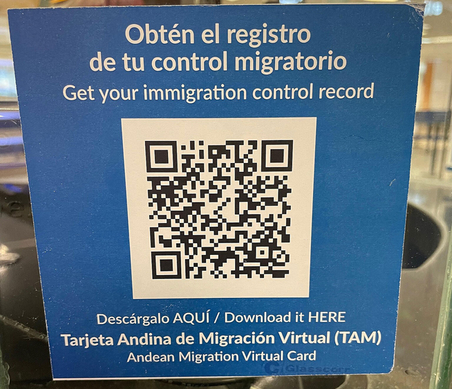 migraciones qr code to check tam virtual