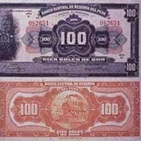 Old Peruvian Banknotes