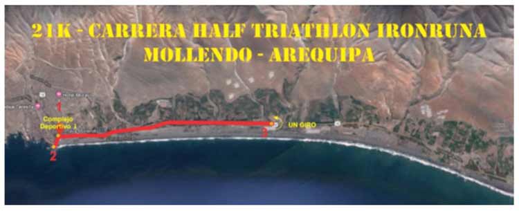 ironruna half triathlon arequipa peru 2019 running