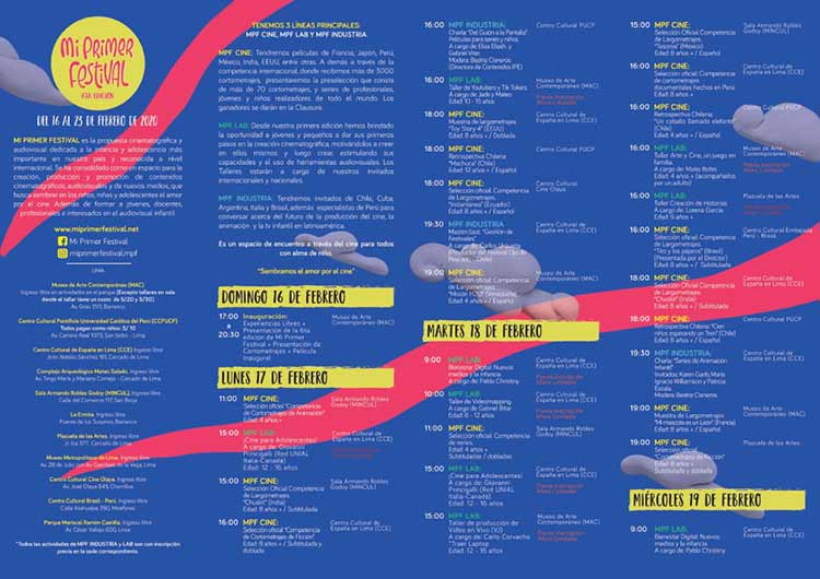 program mi primer festival my first festival 2020 peru