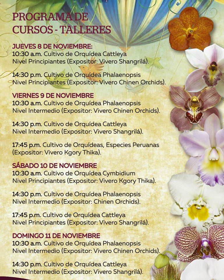 Expo Orquídeas 2018 in Lima - LimaEasy