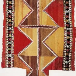 Chancay Culture Sleeved Tunic (1200-1400 A.D.), 45 x 55 cm, Chancay Valley (Amano Museum, Lima)