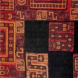 Paracas Culture Embroidered Mantle (600 B.C.), 260 x 155 cm, Paracas Peninsula (National Museum of Anthropology and Archaeology, Lima)