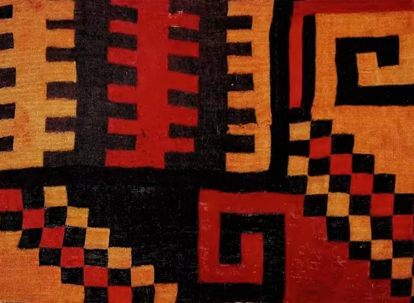 Nazca Culture Warp-weft Interlock Mantle (400 A.D.), 200 x 80 cm, Ica Valley (Amano Museum, Lima) Nazca Culture Warp-weft Interlock Mantle (400 A.D.), 200 x 80 cm, Ica Valley (Amano Museum, Lima)