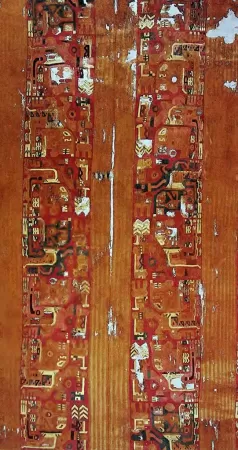 Huari (Wari) Culture - Tiahuanacoid Tunic (600-1000 A.D.), 105 x 210 cm (Amano Museum, Lima) Huari (Wari) Culture - Tiahuanacoid Tunic (600-1000 A.D.), 105 x 210 cm (Amano Museum, Lima)