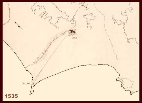 Map of Lima 1535