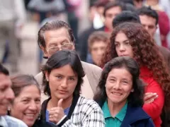 people on street