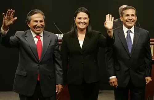 Humala - Keiko Fujimori - Toledo