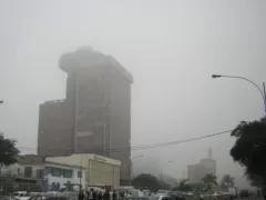 Fog in Lima&#039;s winter
