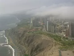 Miraflores covered in fog