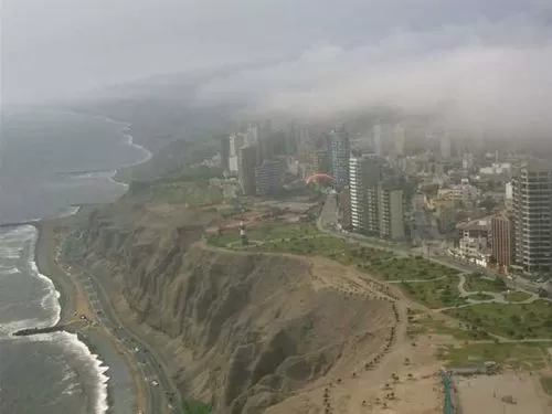 Miraflores covered in fog Miraflores covered in fog
