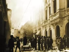 Invasion of Lima by Chilean troops during the War of Pacific
