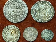 First silver coins of Peru