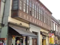 Exterior view of the Casa Aliaga in  Lima