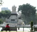 Statue at the Parque de la Exposicion