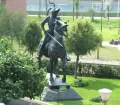 Francisco Pizarro statue at Parque de la Muralla