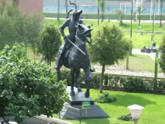 Francisco Pizarro statue at Parque de la Muralla