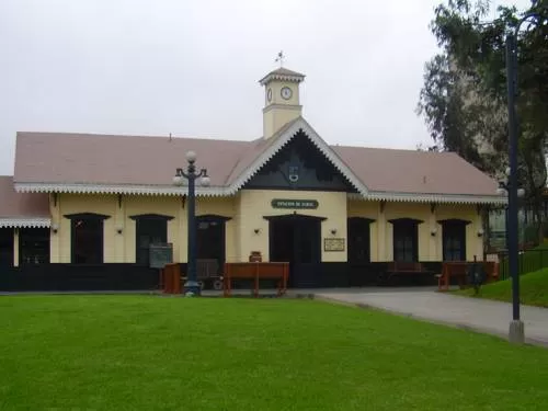 Train Station in the Friendship Park Train Station in the Friendship Park