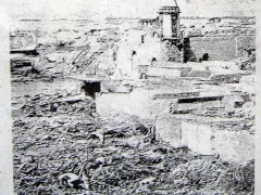 Destruction in Arica by the earthquake from 1868