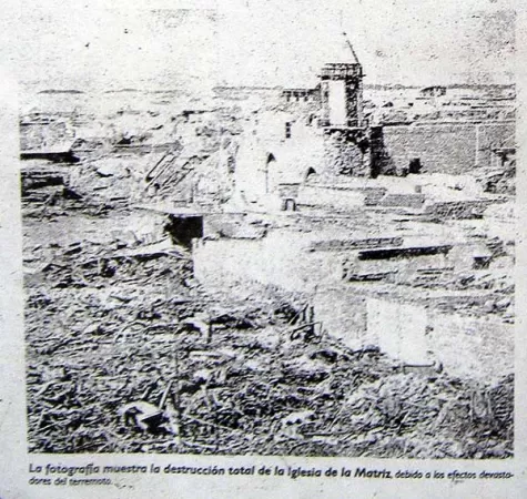 Destruction in Arica by the earthquake from 1868 Destruction in Arica by the earthquake from 1868