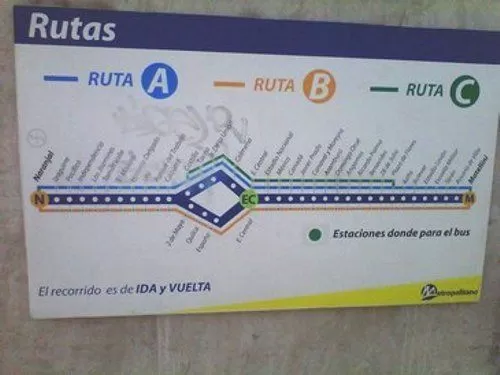 Regular services of the Metropolitano Regular services of the Metropolitano