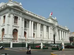 Exterior view of the Placio del Congreso in Lima