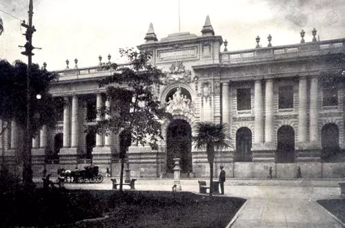 Old photograph of the Palacio del Congreso in Lima Old photograph of the Palacio del Congreso in Lima