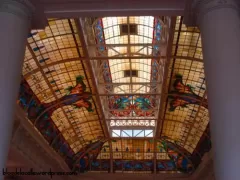 Glass dome inside the Casa de la Literatura