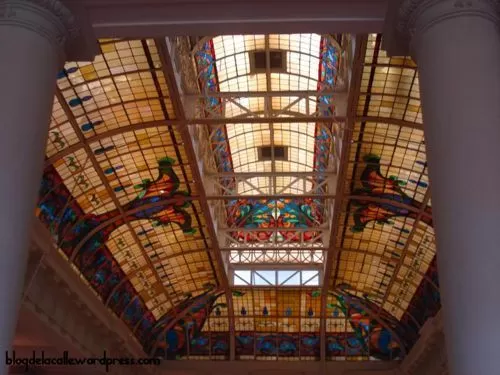 Glass dome inside the Casa de la Literatura Glass dome inside the Casa de la Literatura