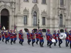 Changing of the Guards at the Presidential Palace in Lima, Peru