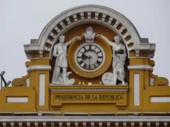 Exterior View of the Casa de la Literatura, once Lima&#039;s train station (Estacion de Desamparados)