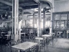 Old photograph of the inside of Palais Concert