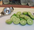 Pisco Sour: Press out the fresh limes