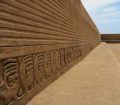 Perimeter wall of the Palacio Nik An (also called Tschudi Palace), Chan Chan, Trujillo, Peru