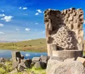 The funerary towers of Sillustani in southern Peru