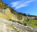 Built about 1500 years ago up in the Amazonian Andes Kuelap is surrounded by up to 20 m high walls