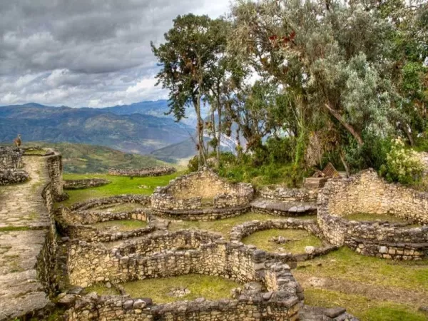 The ruins of Kuelap consist of more than 400 round houses