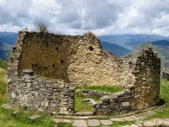 The round structures at the ancient city of Kuelap in Peru were mostly residences
