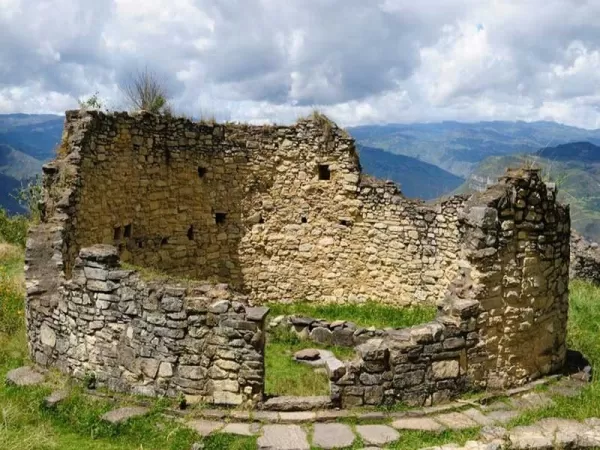 The round structures at the ancient city of Kuelap in Peru were mostly residences
