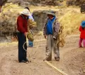 Traditional rebuilding of the Q’eswachaka Bridge