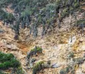 The funeral statues sit on an inaccessible mountain cliff in the Utcubamba Valley about 50 km from the city of Chachapoyas